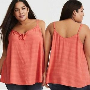 Torrid Orange Bow Front Swing Cami